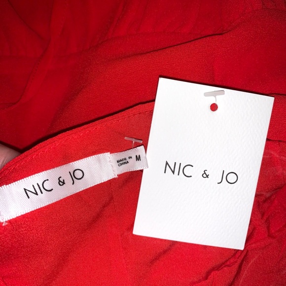 Red Ruffled Mini Dress - Picture 4 of 4